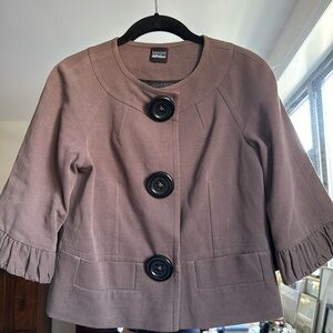 Vintage taupe twee button jacket